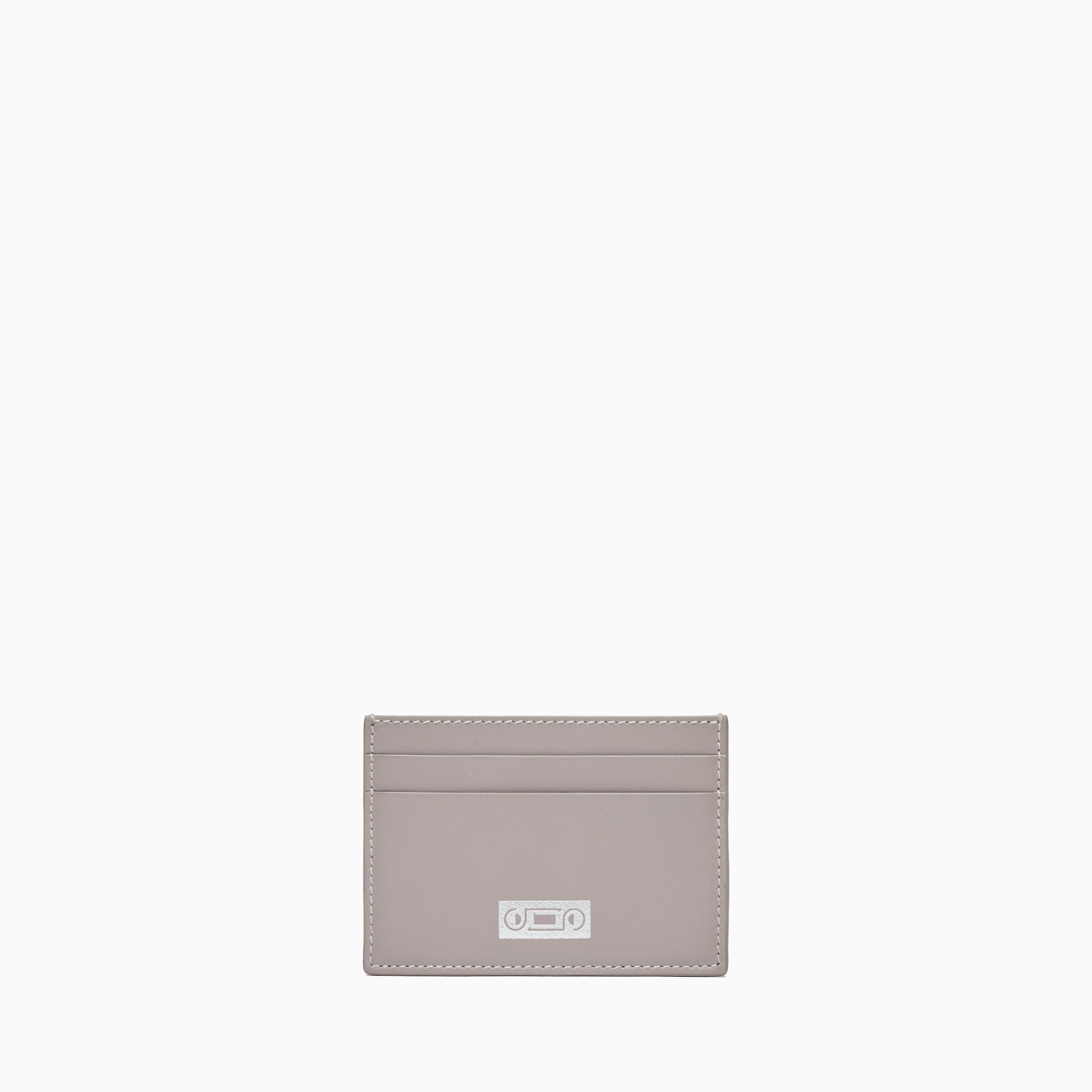 Front view of The Card Holder by Studio Tondini in Light Grey leather with compact organisation, refined minimalist construction, and contemporary Italian craftsmanship.